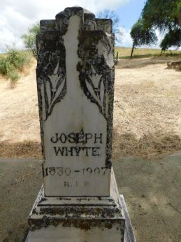 [Picture of Joseph Whyte grave]